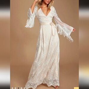 Lulu's Fringe Lace Dress